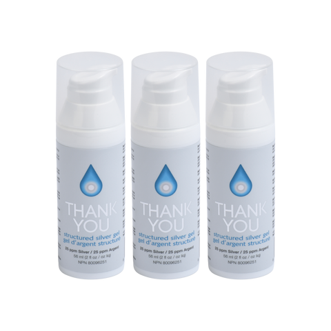 Thank You Structured Silver Gel: 3 Cylinders (save $19.90)