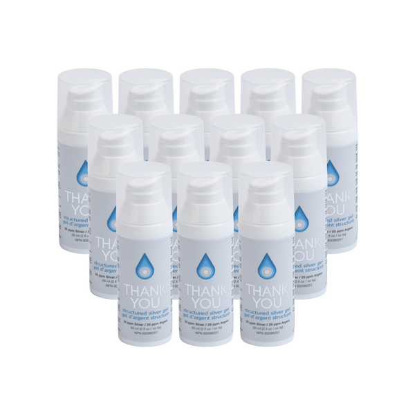 Thank You Structured Silver Gel: 12 Cylinders (save $118.40)