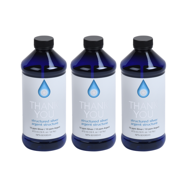 Structured Silver Solution Structured Silver Solution - 3 Bottles – Thank You Silver Canada